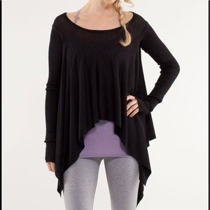 Lululemon Enlightened Pullover - Heathered Black